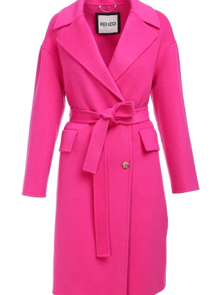 Красное пальто KENZO: фото - Invogue